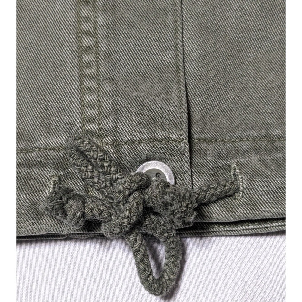 SIDE STITCH Los Angeles Women Small Green‎ Lyocell Cotton Lightweight Jacket - Picture 4 of 15